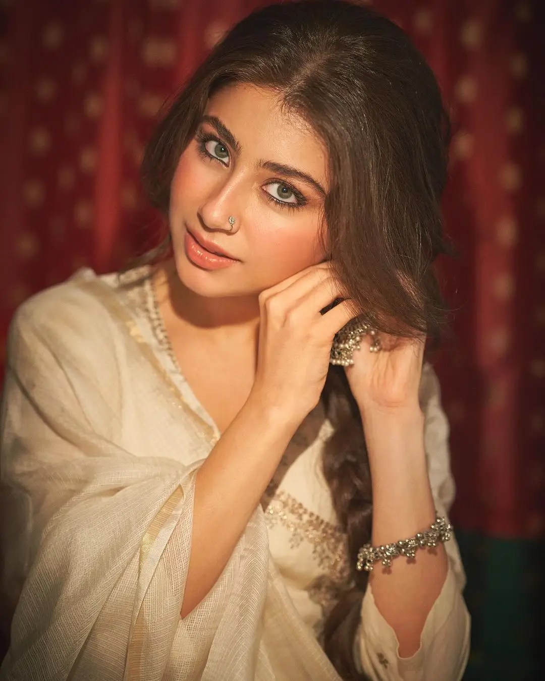 Hindi TV Actress Aditi Bhatia In Beautiful White Gown